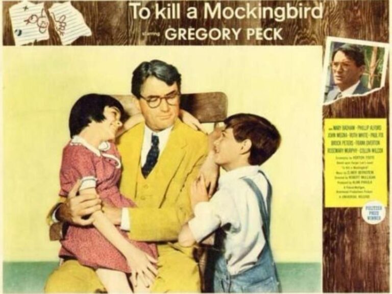 Gregory Peck en el cartel de Matar a un ruiseñor
